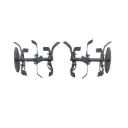 CAM 30 Inch Rotary Set with Dual Disc 24 Blades | Boron Coated Power Weeder Rotary Assembly | Heavy Duty Cultivation Attachment