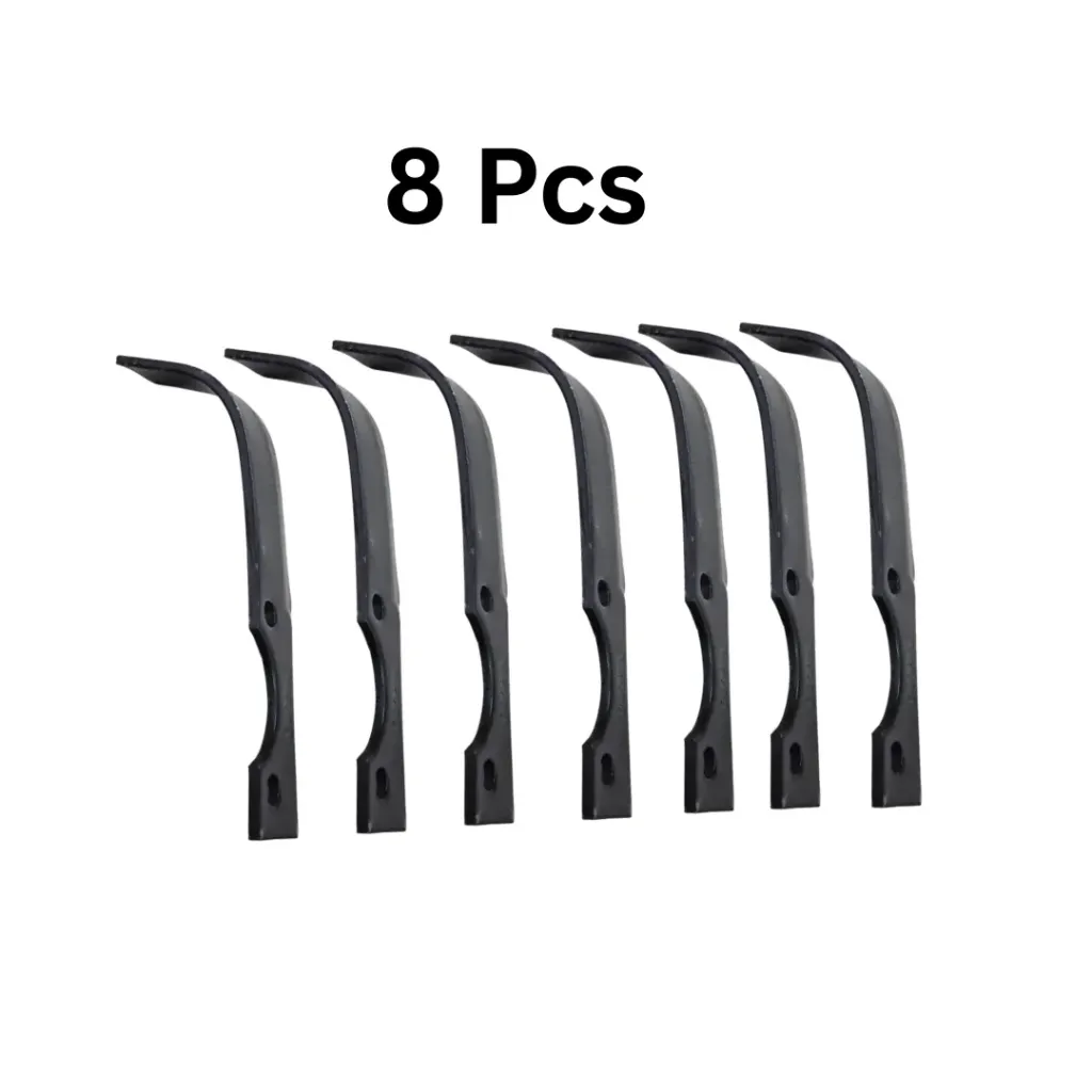 8 Pcs Rotary Blades for Power Weeder/Tiller | Back Rotary Blades for Soil Tilling